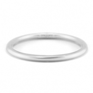 Pulsera imitaci&oacute;n Pan de Oro 5mm talla S Plateado