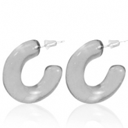 Pendientes Trendy criolla Gris