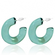 Pendientes Trendy criolla Ocean azul