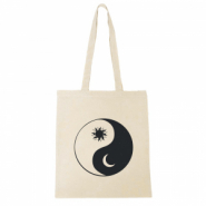 Bolsa de algod&oacute;n Yin&Yang Beige crudo