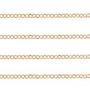 Fornituras met&aacute;licas DQ cadena jasseron tipo ancla 5mm Dorado (sin n&iacute;quel)