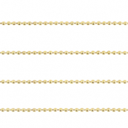 Fornituras met&aacute;licas DQ cadena de bola facetada 2mm Dorado (sin n&iacute;quel)