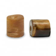 Piedras naturales Ojo de tigre disco 4x4mm Marrón dorado