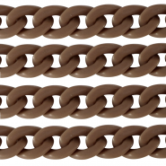 Cadena acrílico 29mm mate Marrón sabana