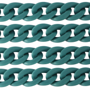 Cadena acrílico 29mm mate Azul pétroleo