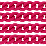 Cadena acrílico 29mm mate Rosa magenta