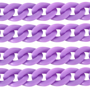 Cadena acrílico 29mm mate Púrpura pétalo