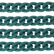 Cadena acrílico 22mm mate Azul pétroleo