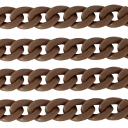 Cadena acrílico 18mm mate Marrón sabana