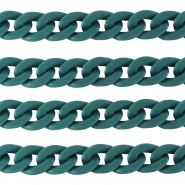 Cadena acrílico 18mm mate Azul pétroleo