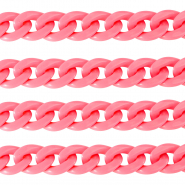 Cadena acrílico 18mm brillante Rosa hot