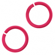 Fornituras de color anillas Rosa ne&oacute;n