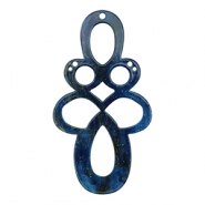 Colgantes de resina barroc glitter Multicolor galaxy