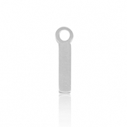 Colgantes Acero Inox letra I Plateado