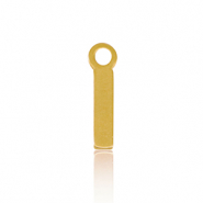 Colgantes Acero Inox letra I Dorado