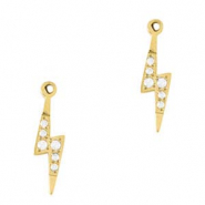 Colgantes Acero Inox relámpago Dorado