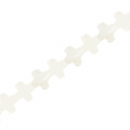 Abalorios conchas cruz Blanco