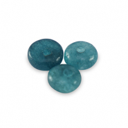 Piedras naturales Mármol y Calcita rondeles 4mm Azul pétroleo