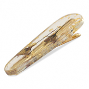 Accesorios pinza para pelo con flores secas Rojo borgo&ntilde;a-dorado