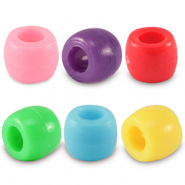 Abalorios acr&iacute;licos rondeles 8mm Multicolor