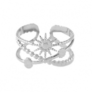 Anillos Acero Inox Plateado