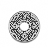 Abalorios met&aacute;licos DQ dona Plata vieja (sin n&iacute;quel)