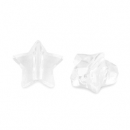 Abalorios acrílicos estrella Transparente