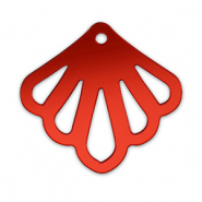 Colgantes llamativos concha Rojo met&aacute;lico