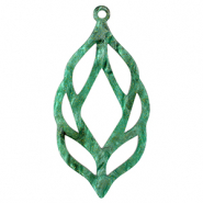 Colgantes de resina Multicolor verde