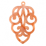 Colgantes de resina Rojo coral