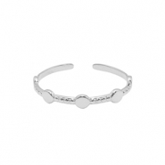 Anillos Acero Inox Plateado