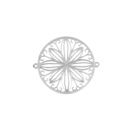 Colgantes Acero Inox bohemios entrepieza 20mm Plateado