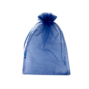 Bolso de organza 10x12cm Azul marino