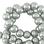 Perlas de cristal 4mm Plata