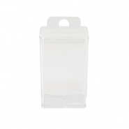 Bandeja para guardar joyas tubo rect&aacute;ngulo transparente