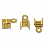 Fornituras Acero Inox terminal para cintas Dorado