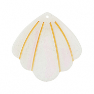 Colgantes de resina concha Blancuzco