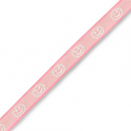 Cinta con texto smiley rosa-blanco