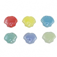 Abalorios de cer&aacute;mica concha Multicolor