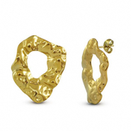 Pendientes Acero Inox redondo Dorado