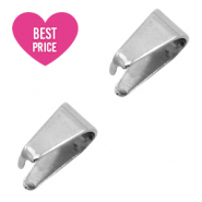 Fornituras Acero Inox enganche para colgante 7x4mm plata