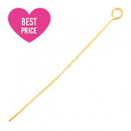 Fornituras acero inox bast&oacute;n con anilla 50mm Dorado