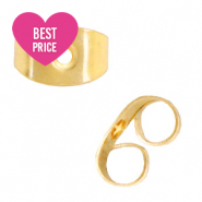 Fornituras acero inox cierre de pendientes Dorado