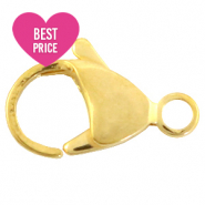 Fornituras Acero inox mosquet&oacute;n 15mm Dorado