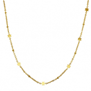 Cadenas Acero Inox flor Dorado