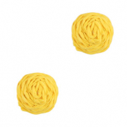 Colgantes Rafia 12mm Amarillo