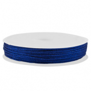 Hilo macramé trenzado 1mm Azul metálico