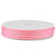 Hilo macramé trenzado 1mm Rosado metálico