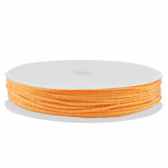 Hilo macramé trenzado 0,8mm Naranja metálico
