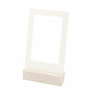 Expositor de joyer&iacute;a para pendientes Natural-opaco blancuzco